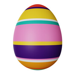 Fototapeta na wymiar Easter Egg 3d icon illustration