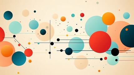 Abstract Background With Circles Generative AI