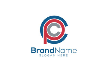 Letter C P C logo design vector template