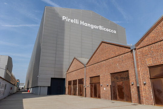 Milan, Italy - april 28 2023 - View of Pirelli Hangar Bicocca
