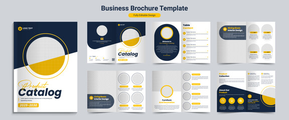 Creative corporate business magazine, proposal, and product catalog profile brochure layout template design - obrazy, fototapety, plakaty