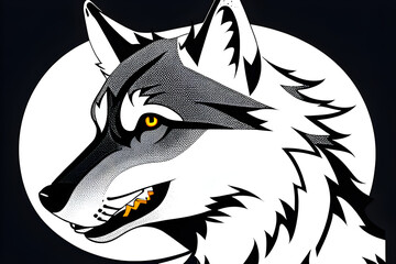 wolf black and white
Generative AI