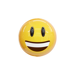 Yellow emoji  love emoticons faces with facial expressions 3D stylized Emoji icons
