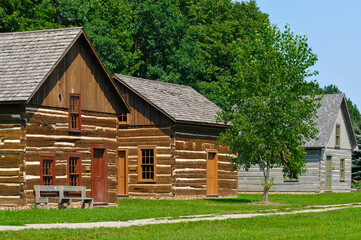 Log Cabins At Oneida Cultural Heritage Center, Oneida, Wisconsin