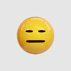 Yellow emoji  love emoticons faces with facial expressions 3D stylized Emoji icons

