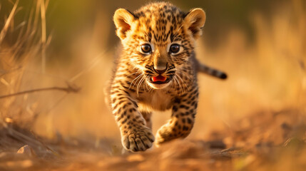 cheetah in the savannah