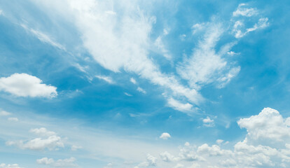 white cloud with blue sky background