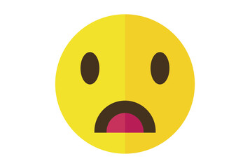 Panic colored Emote icon Emoji symbol yellow Emoticon sign art