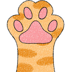 cat foot.