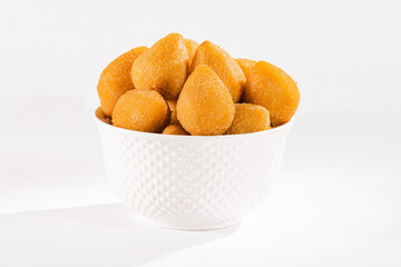 bowl of brazilian coxinhas