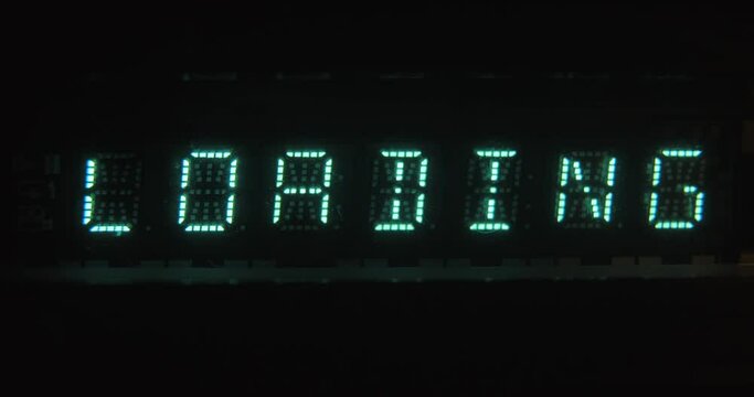 LCD display close-up, playing a disc from a DVD player