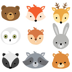 Forest animals collection