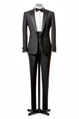 black tie tuxedo a.k.a smoking isolated on white