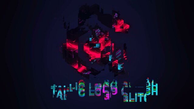 Metallic Logo Glitch