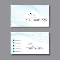 business card template. double sided business card