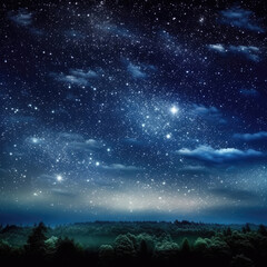 night sky with stars, starry night sky, sky with stars, night sky with many stars