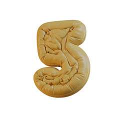 Plastic or Rubber 3D Alphabet or PNG Letters