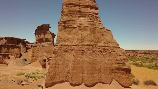 Vista a&eacute;rea del Parque Nacional Talampaya, Valle de la Luna, La Rioja, Argentina