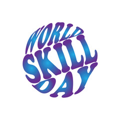 Circle World Youth Skill Illustration Font Design 