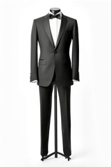 black tie tuxedo a.k.a smoking isolated on white