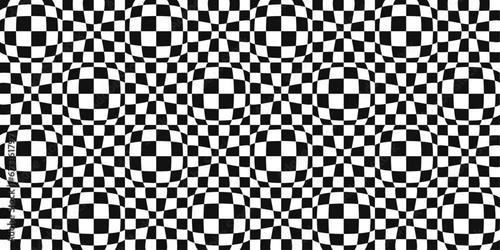 Poster checkered squares. vector simple black and white and raised seamless racing flag. for print, seamles