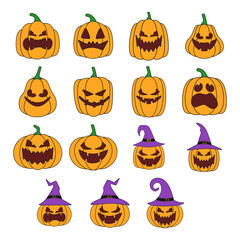 Halloween Pumpkins Illustration