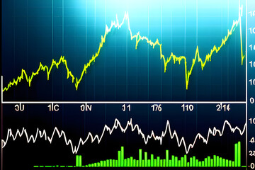 Obraz premium Stock Chart. Generative AI