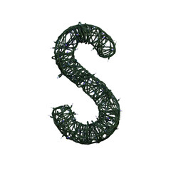 Christmas Lights 3D Alphabet or PNG Letters