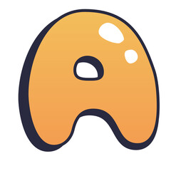 bubble candy  font text design