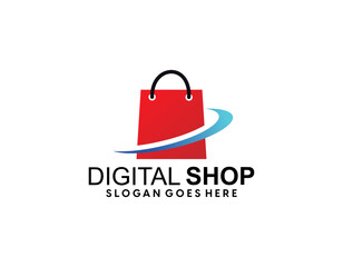 Modern Online Shop Logo designs Template