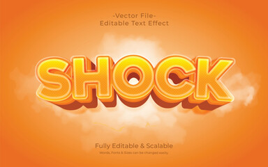 Shock 3D Style Text Effect Full Editable