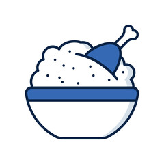 Biryani icon, Vector Stock illustration.