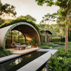 Green New Home, Eco-Living, Beautiful Architecture, Ultra-High Resolution