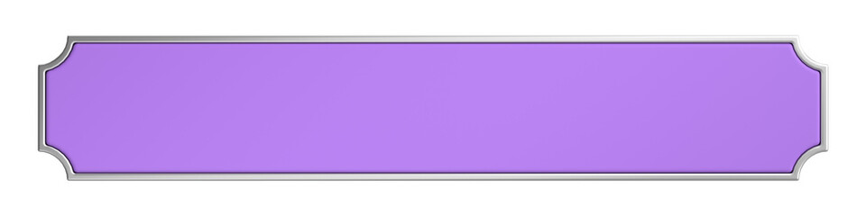 Title label. Header label. 3D illustration.