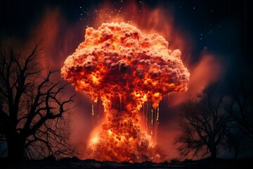 Atomic Explosion: Power and Destruction