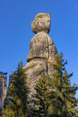 Fototapeta na wymiar Adršpach - skalne miasto w Czechach