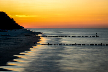 beautiful Sunset at the Baltic Sea