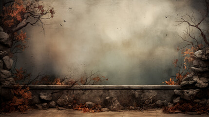 They applied a unique background texture to the photo.