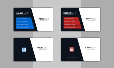 Fototapeta na wymiar Corporate Business Card Design Template | Modern Creative Business Card Template, Developer Designer Visiting Card Design ideas for personal identity