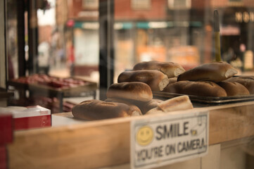 bread in a shop