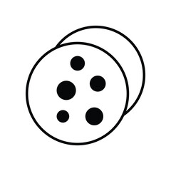 Fototapeta premium Biscuits icon, Vector Stock illustration.