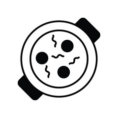  Dish icon, Vector Stock illustration.