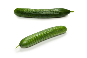 Cucumber isolated on white background.