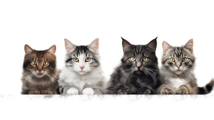 Portrait of a Cute Adorable Kitten generative AI