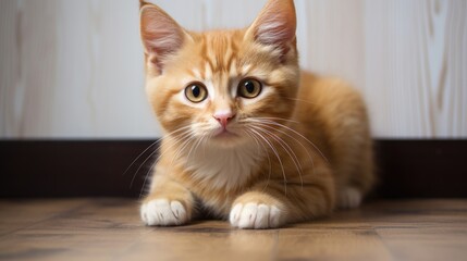 Portrait of a Cute Adorable Kitten generative AI