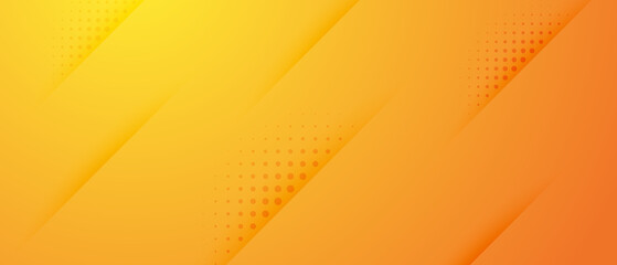Minimalist and Modern Future Abstract Geometric Gradient Orange Color Background Design Vector Illustration