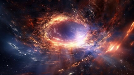 An endless galaxy that amazes mortal man. Generative AI Technology 