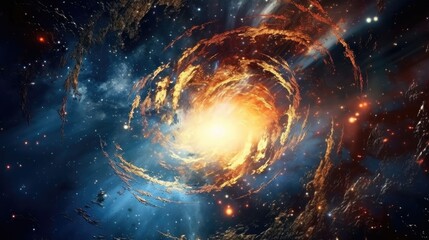 An endless galaxy that amazes mortal man. Generative AI Technology 