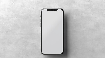 ai generative smartphone mockup with blank white screen 