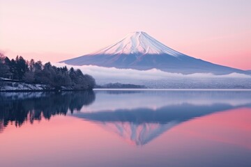 Tranquil Reflections: Japanese Landscape Serenity Generative AI